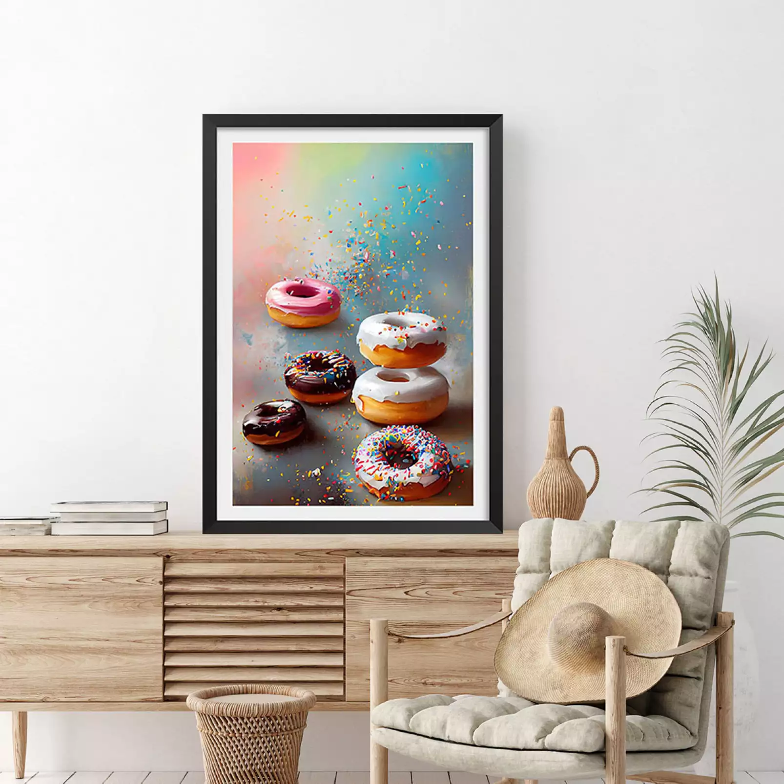 affiche-cuisine-humour-yummy-donuts