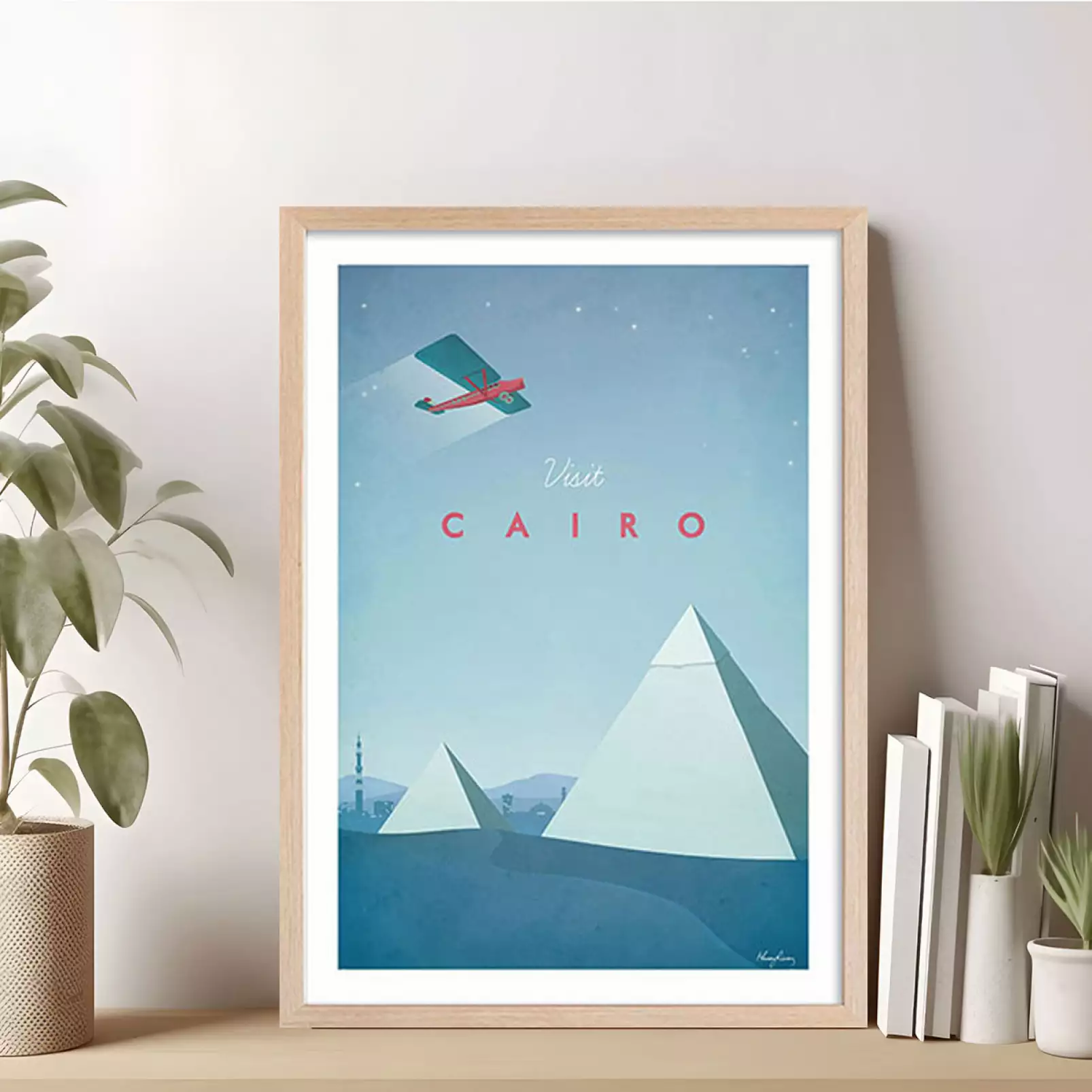 tableau-paysage-le-caire-vintage