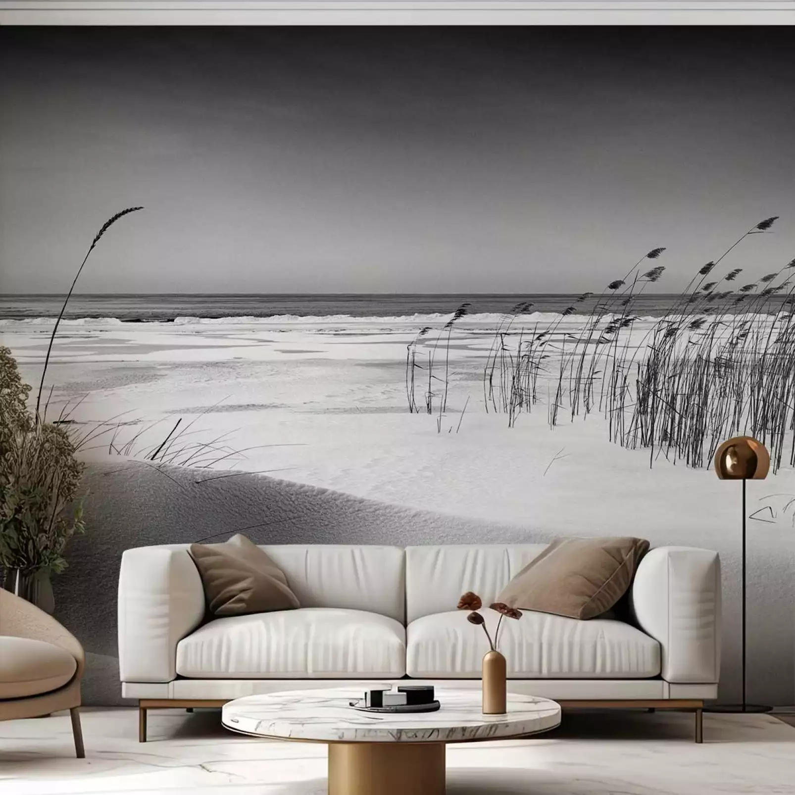 tapisserie-decoration-murale-plage-des-landes-en-nb