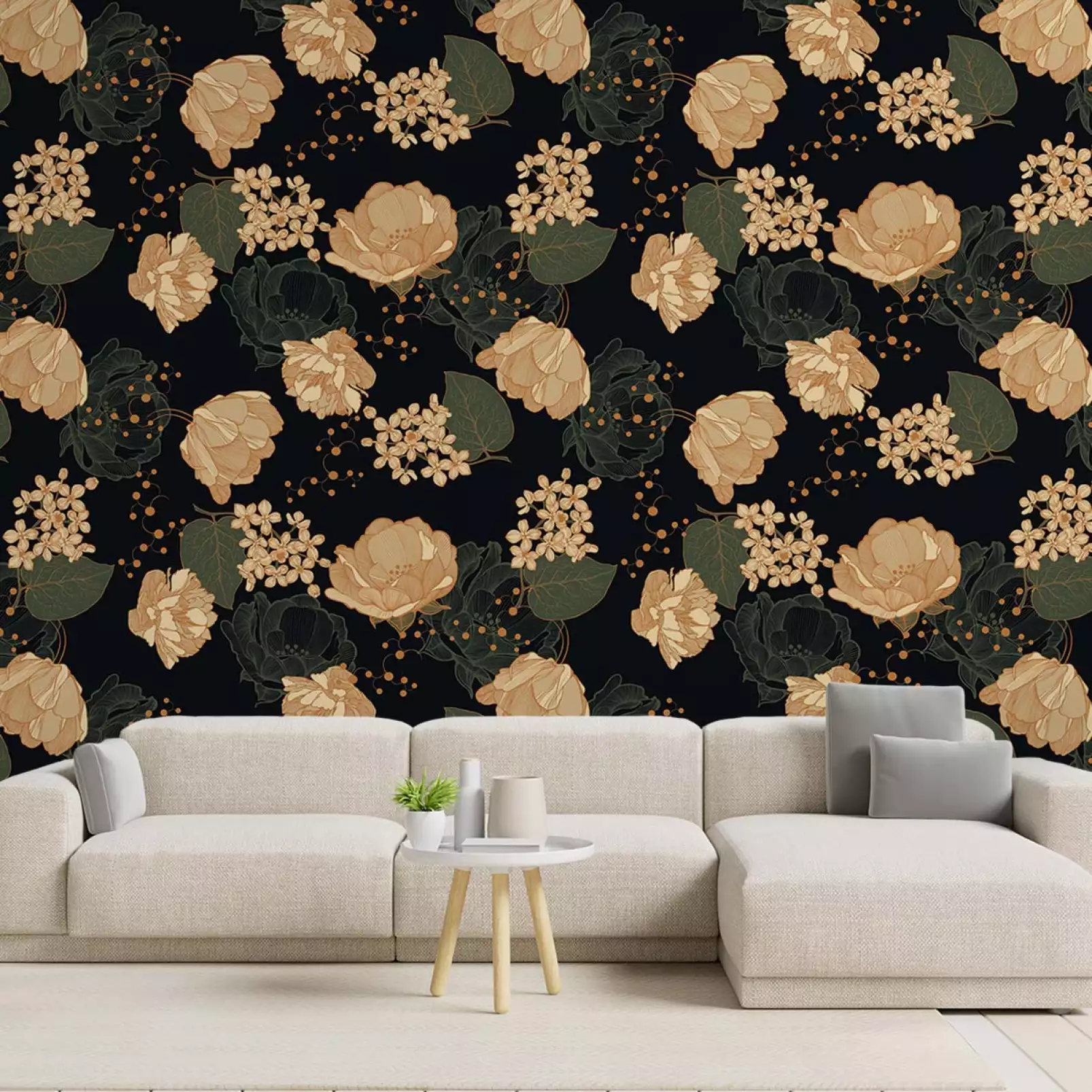 tapisserie-panoramique-black-floral