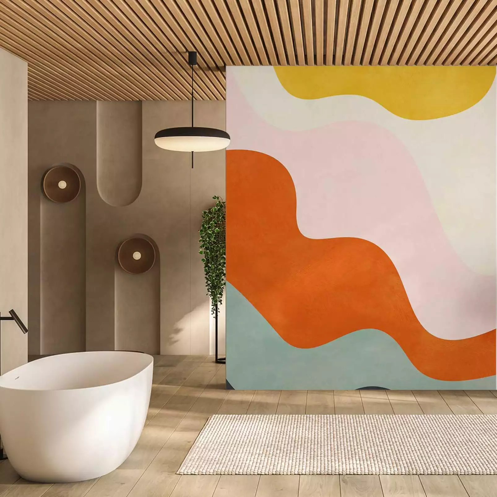 tapisserie-panoramique-graphique-orange-pulse