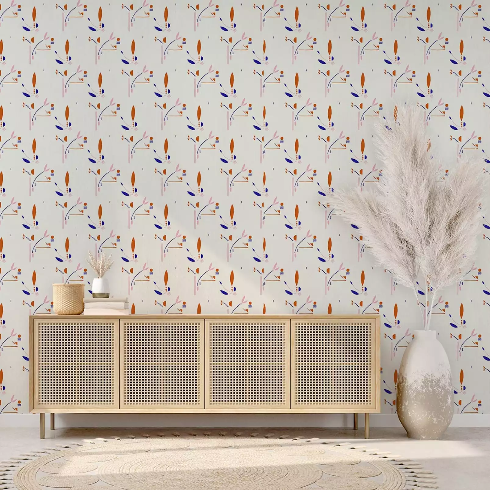 tapisserie-panoramique-graphique-symbolique-floral