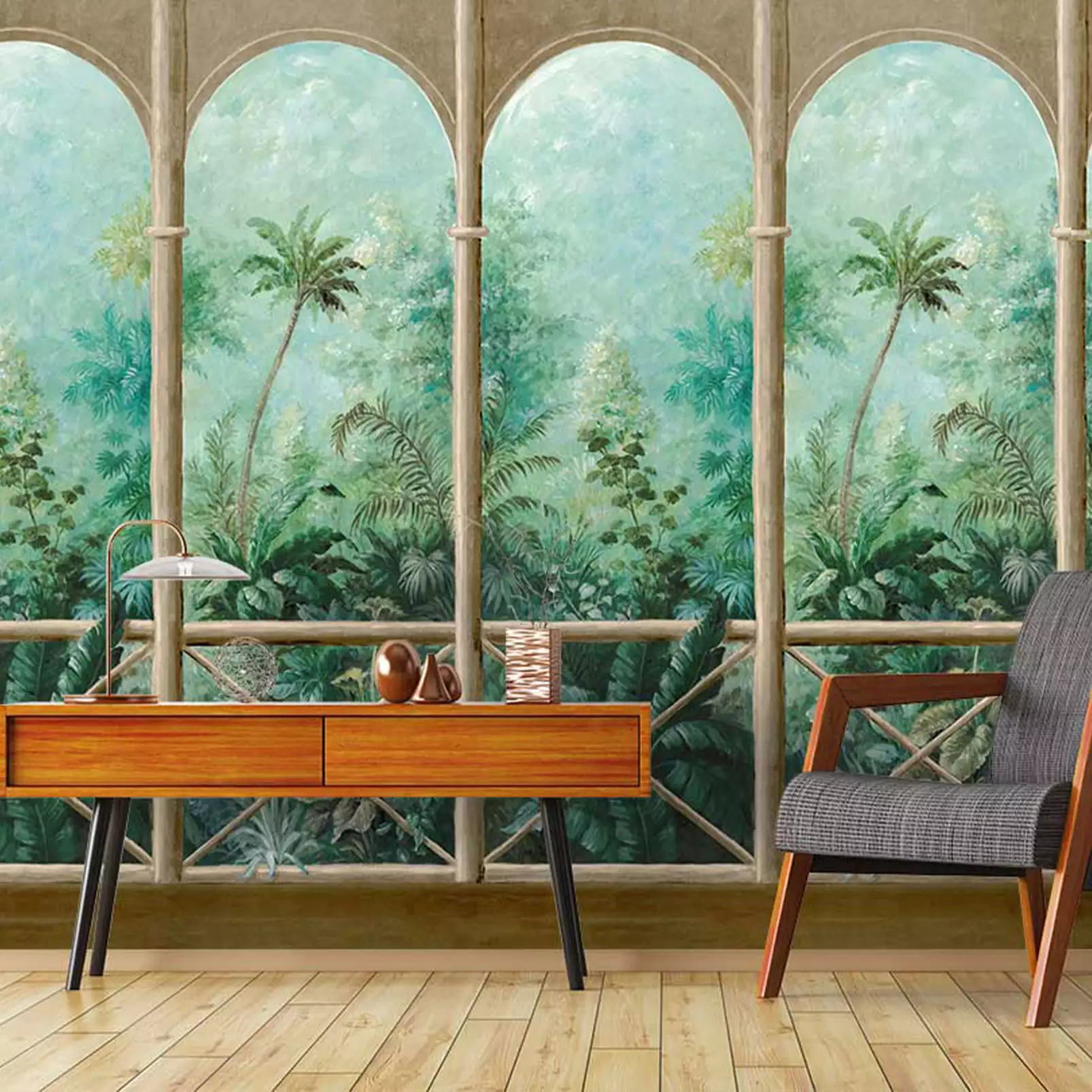 tapisserie-panoramique-paysage-balcon-sur-jungle